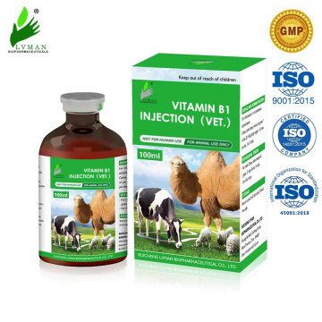 Inyección de vitamina B1 solo para uso de animales